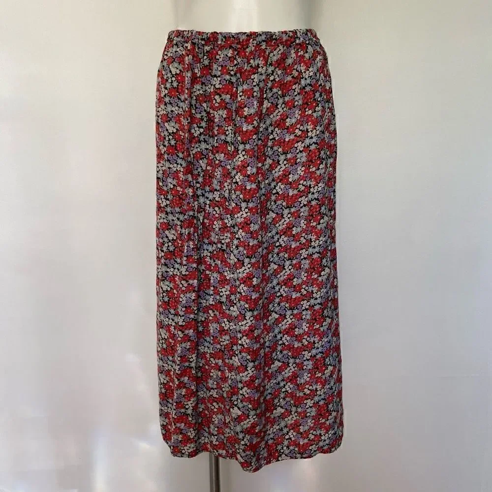 90s Mini floral Y2K Midi Skirt